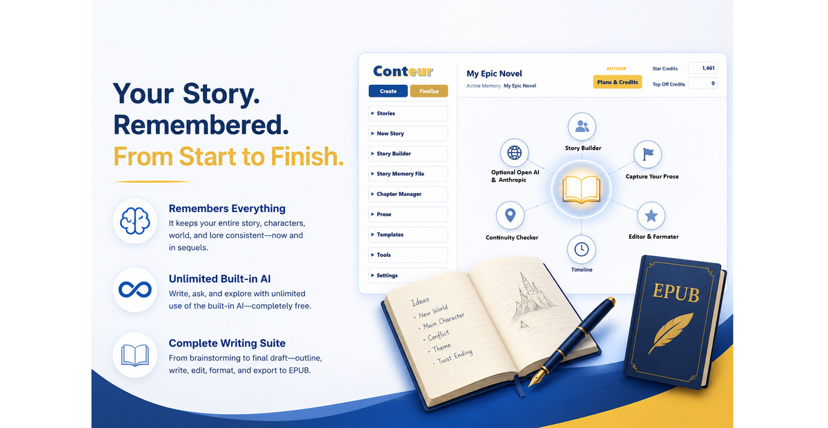 Complete writing suite that remembers Everything with Unlimited Built in AI